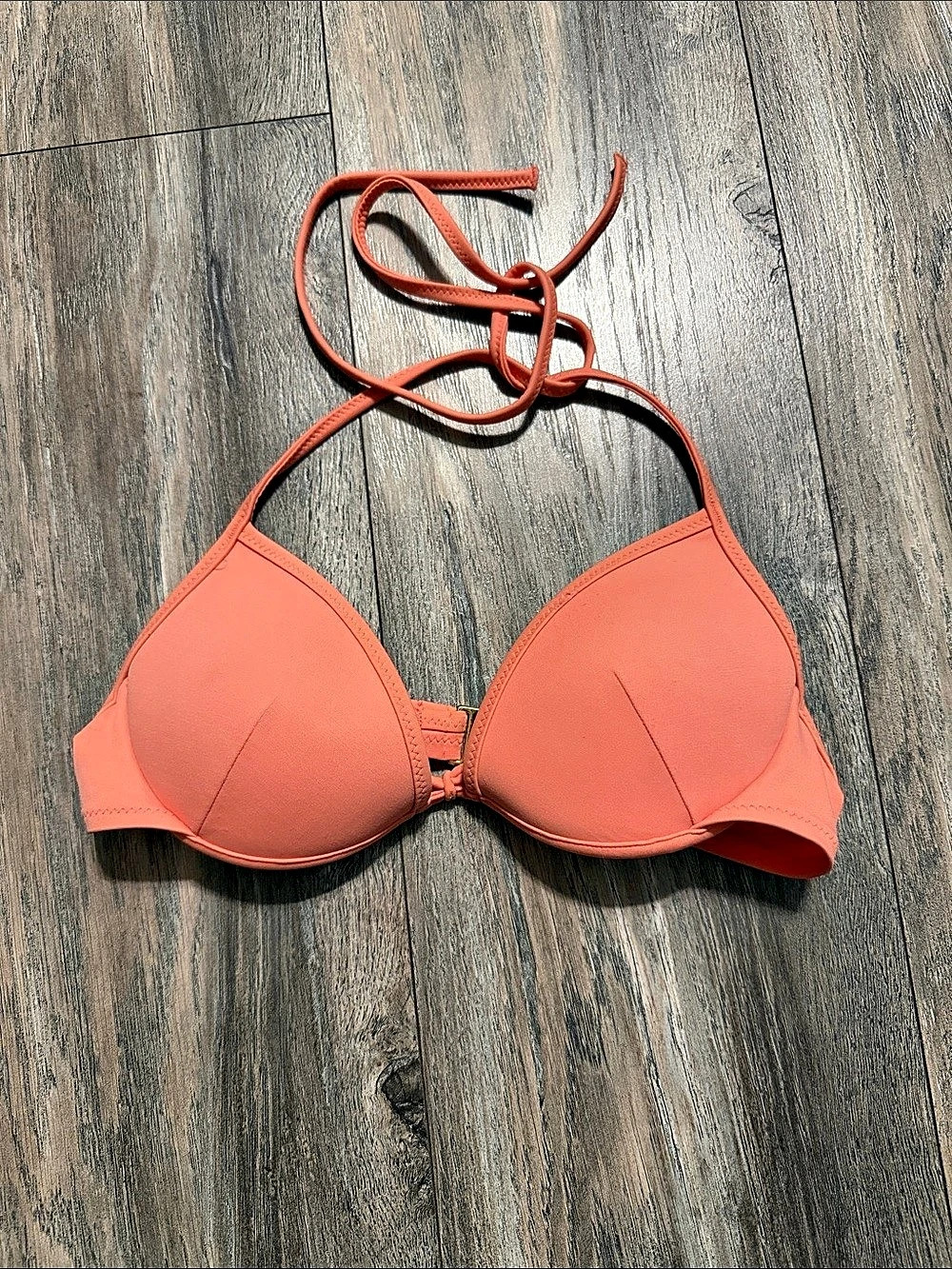 Victoria's Secret 2008 Archives Essential Banded Push-Up Halter Bikini Top Orang